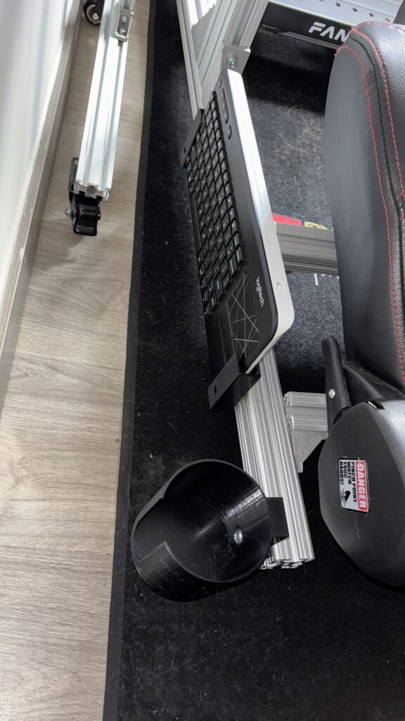 holder teclado cockpit sim racing mod 3D Colombia PETG