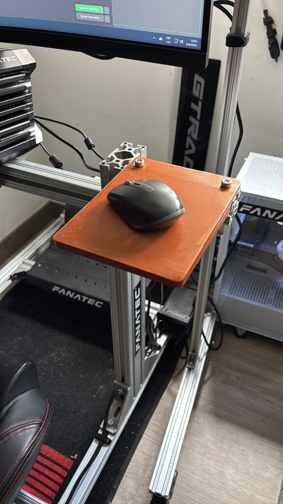 soporte mouse pad cockpit sim racing mod 3D Colombia PETG