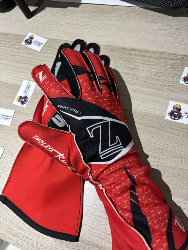 Guantes sim racing karting palma silicona antideslizante Colombia