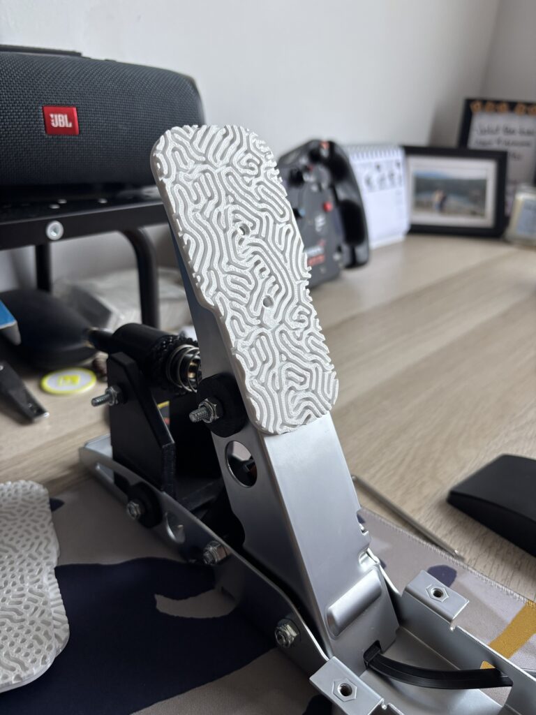 Face Plate Pedal Sim Racing — Placa Personalizada Mod 3D